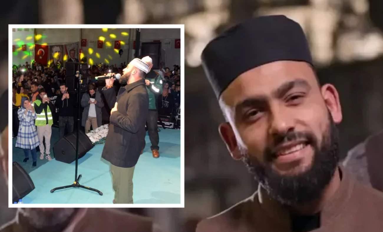 Celal Karat&uuml;re'nin 3 bin kişiye ilahi s&ouml;ylediği anlar! Herkesi mest etti