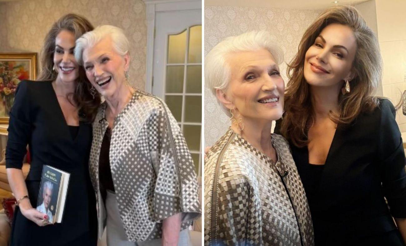 Elon Musk'ın annesi İstanbul'a geldi! T&uuml;lin Şahin'le yanak yanağa poz verdi