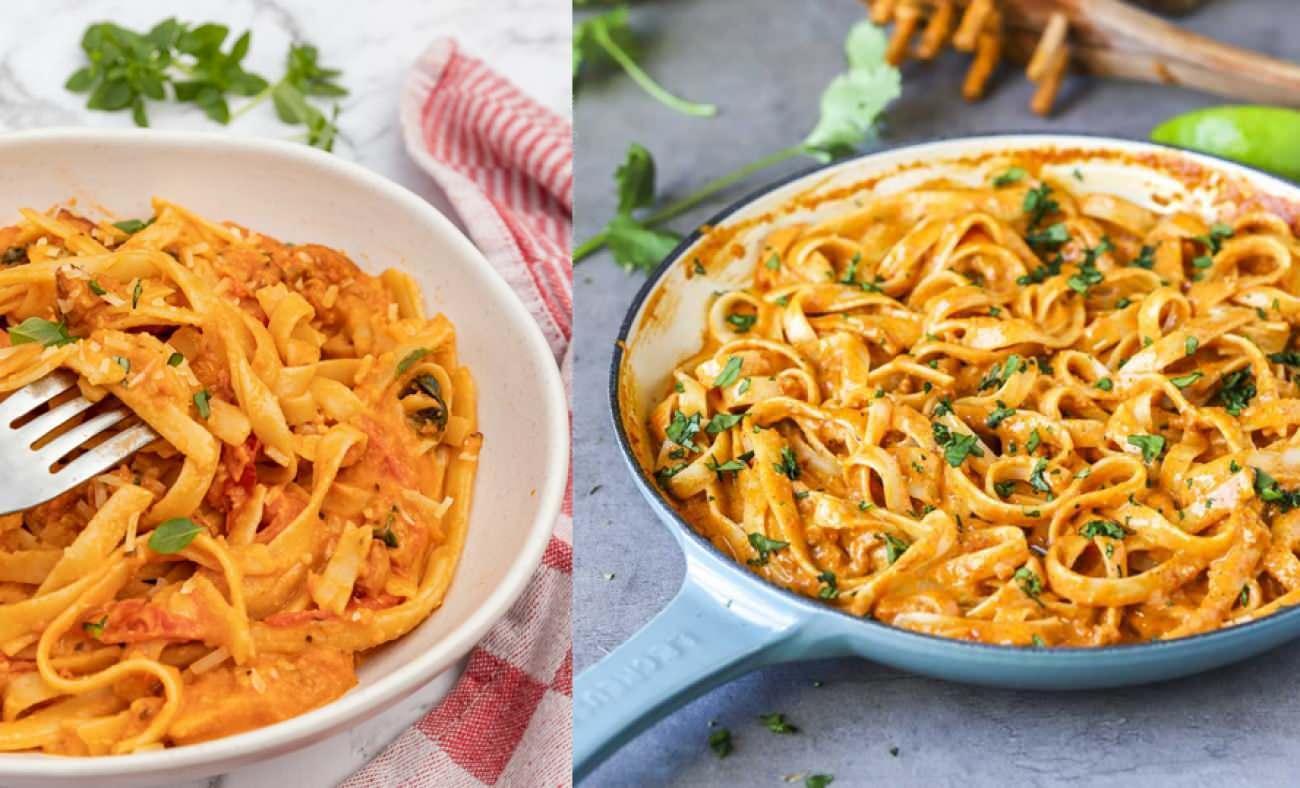 Klasik makarnaları unutun! Tek tencerede kremalı sebzeli demleme makarna tarifi