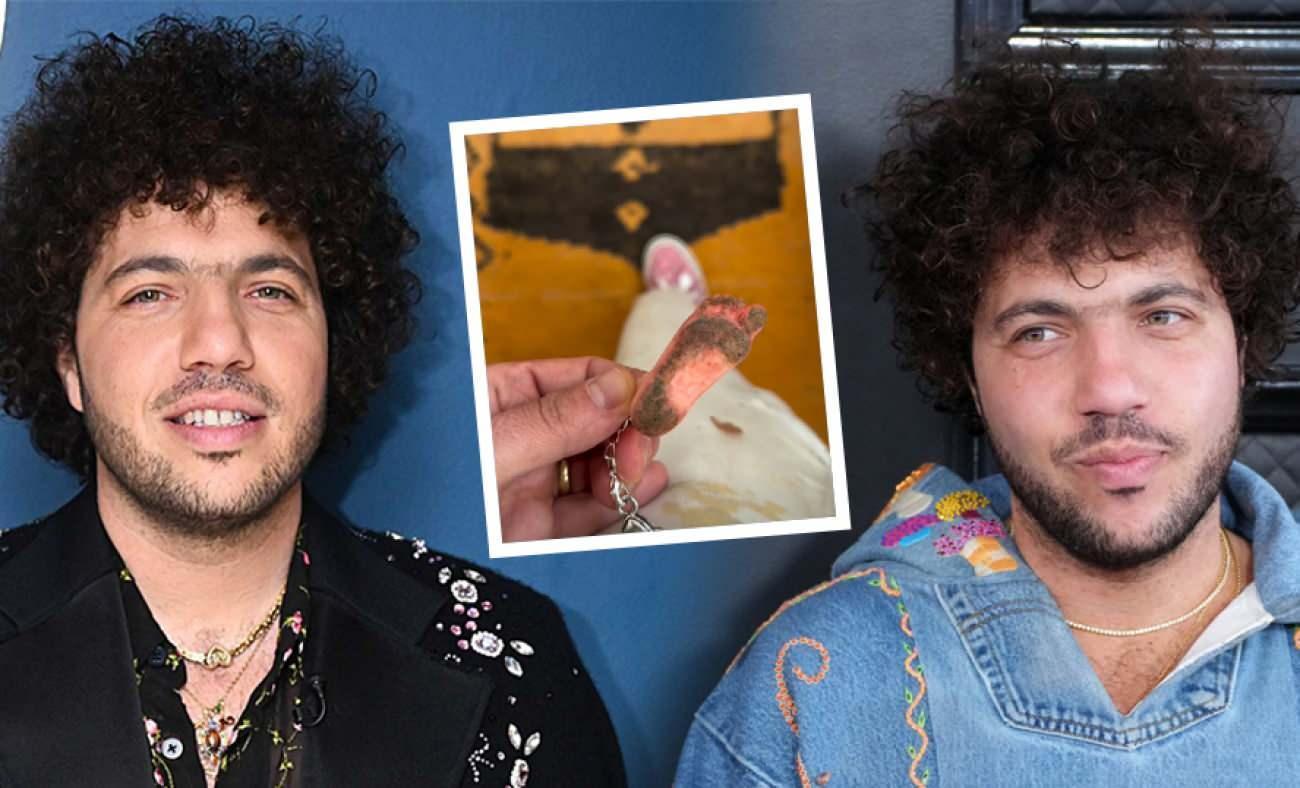 Kirli ayaklarıyla g&uuml;ndem olmuştu: Selena Gomez'in eşi Benny Blanco anahtarlığı olay oldu!