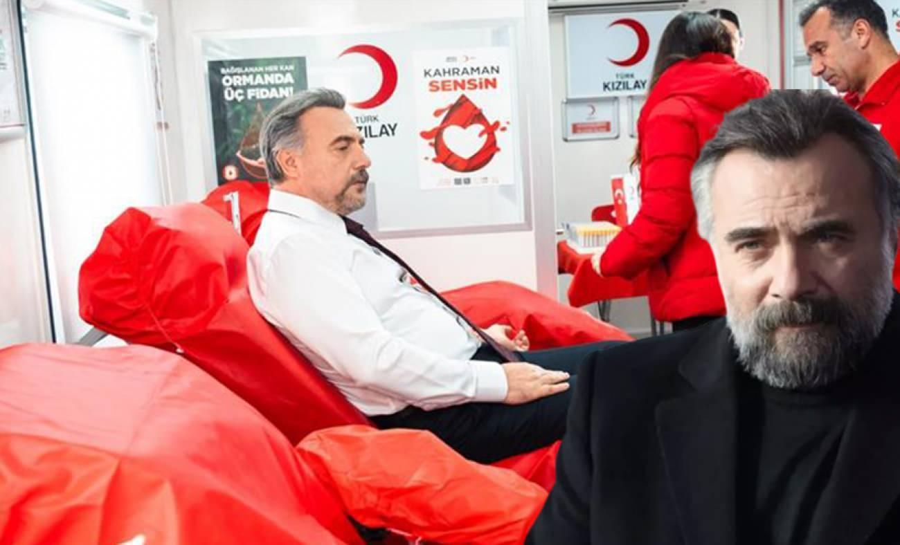 T&uuml;rk Kızılay'dan Oktay Kaynarca ile kan bağışı &ccedil;ağrısı: 'Kahraman sensin!'