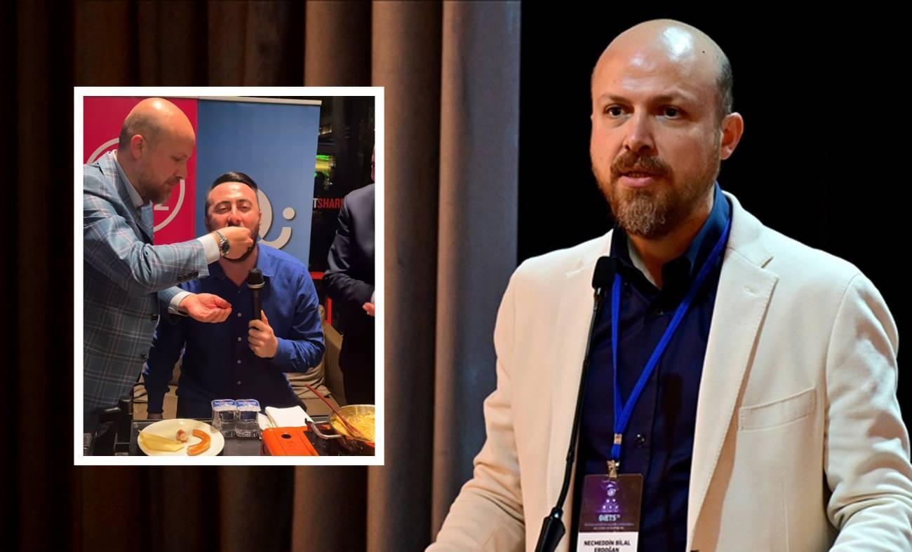 Bilal Erdoğan &Uuml;mraniye'de gen&ccedil;lerle buluştu: Şarkıcıya muhlama yedirdi!