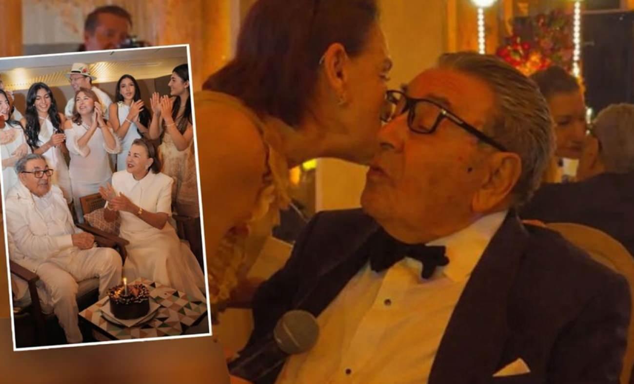 Aydın Doğan 90'ncı yaş g&uuml;n&uuml;n&uuml; Cannes'da ailesiyle kutladı