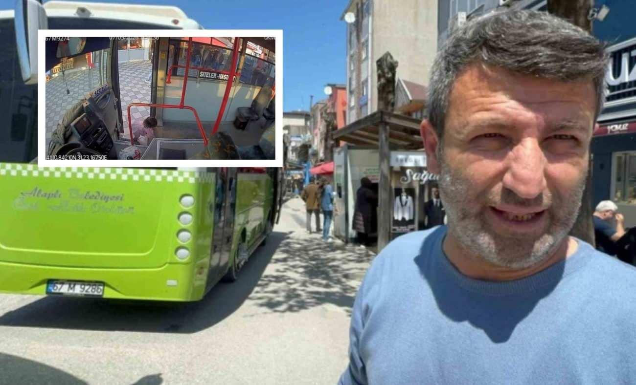 Ağlama sesi facianın &ouml;n&uuml;ne ge&ccedil;ti! 2 yaşındaki &ccedil;ocuk tek başına emekleyerek otob&uuml;se bindi