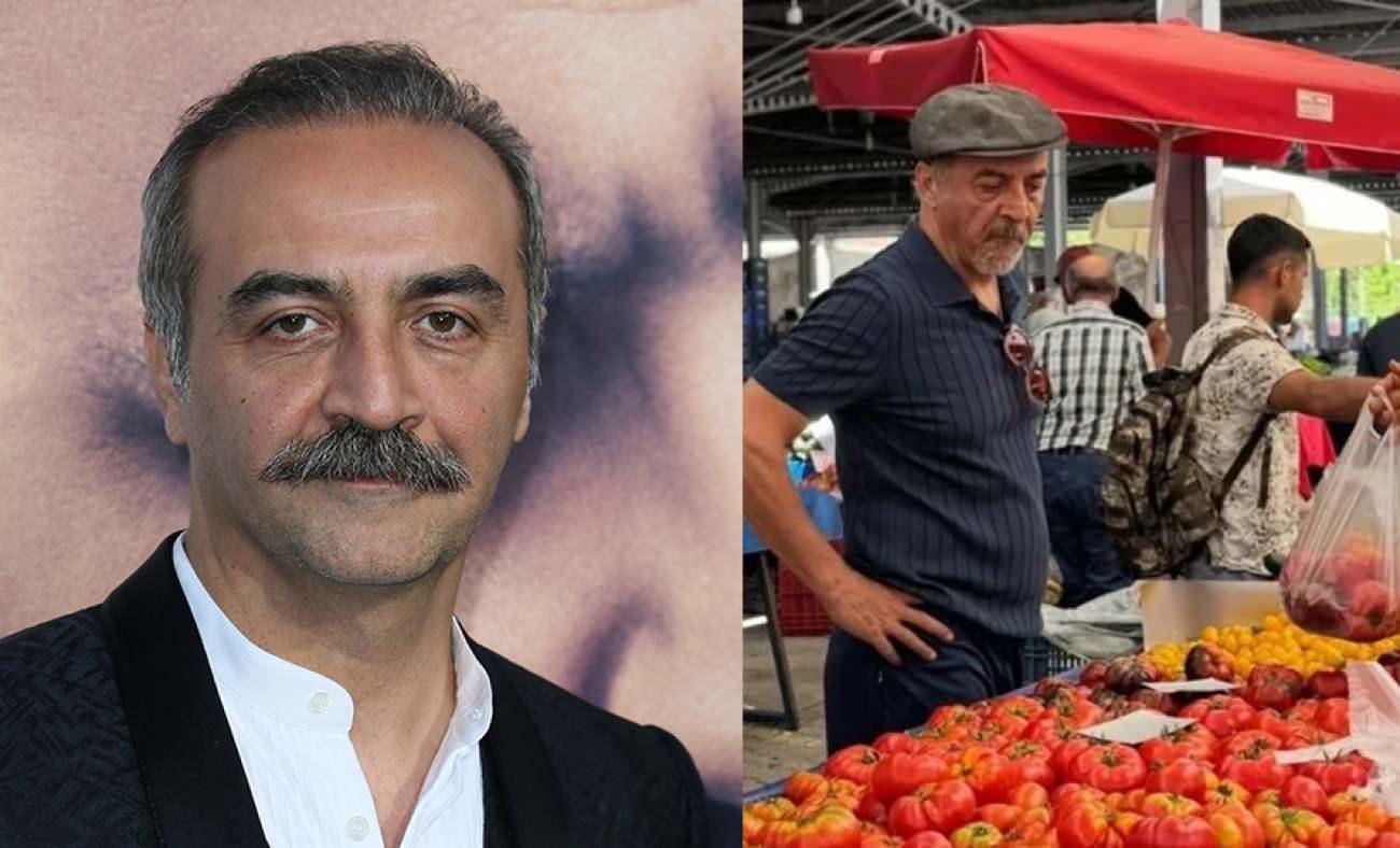 Yılmaz Erdoğan'ın pazara gitti! Pazar kombini &ccedil;ok beğenildi