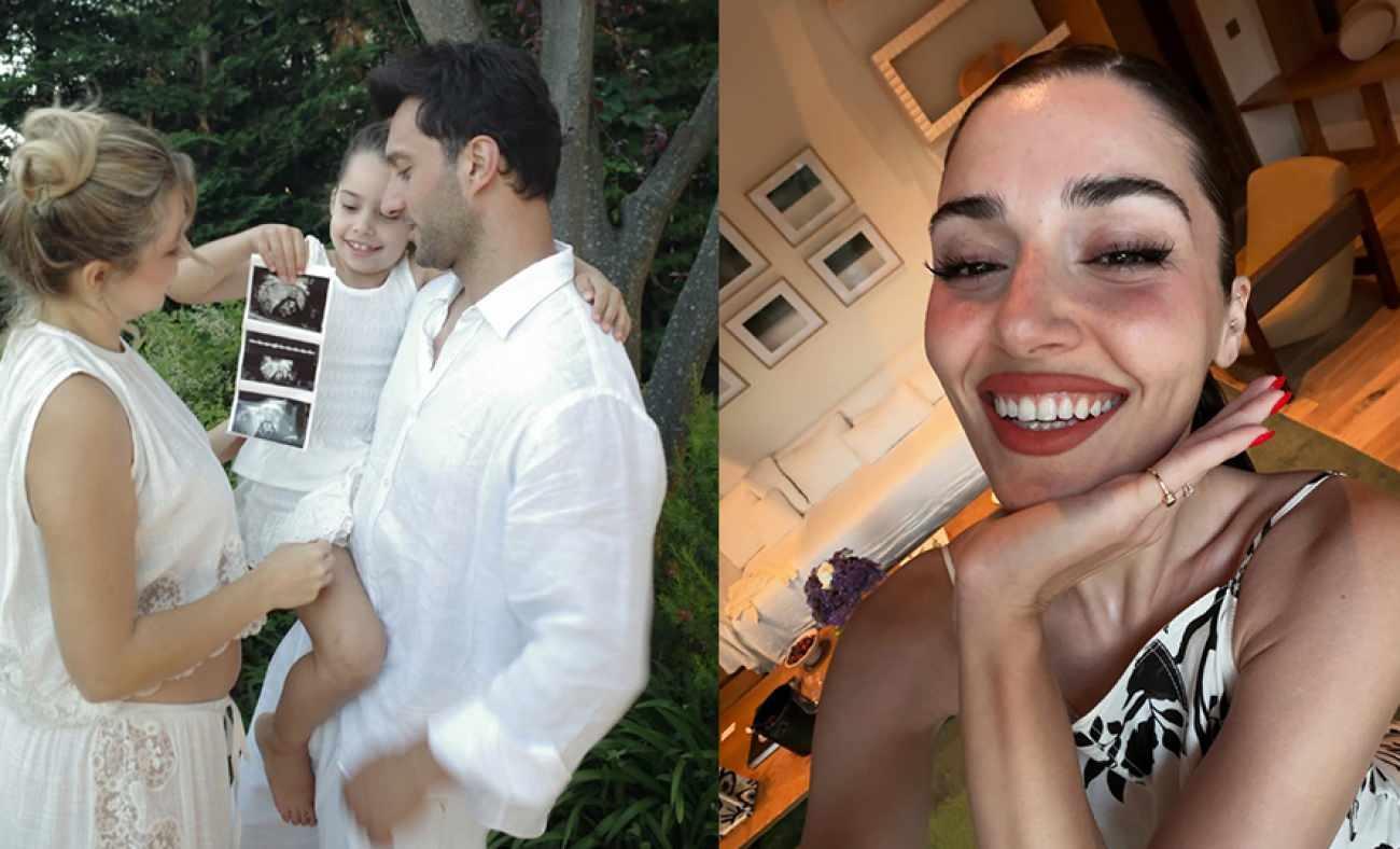 Hande Er&ccedil;el ikinci kez teyze oluyor! Ablası Gamze Er&ccedil;el'den m&uuml;jdeli haber