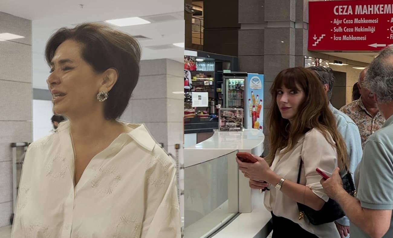 Hazal Kaya, &Ouml;zlem G&uuml;rses ve Ruşen &Ccedil;akır ifade vermek i&ccedil;in adliyeye geldi