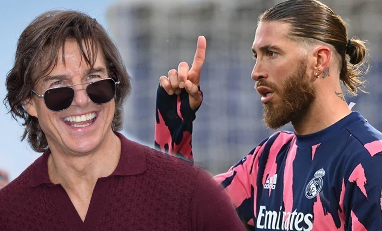 Tom Cruise ile Sergio Ramos D&uuml;nya Kupası finalinde bir araya geldi