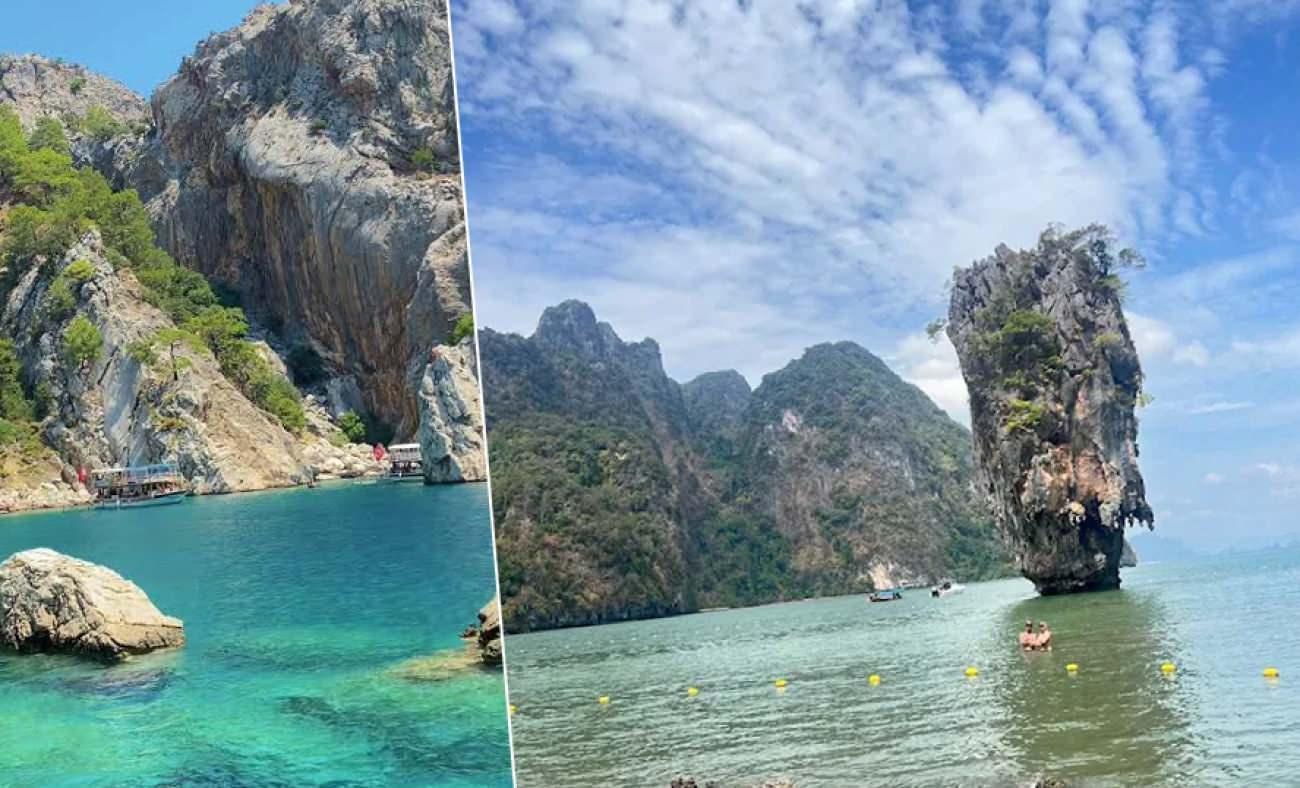 Tayland'daki James Bond Adası'nı andıran koy Antalya'da: Sadece denizden ulaşılabiliyor
