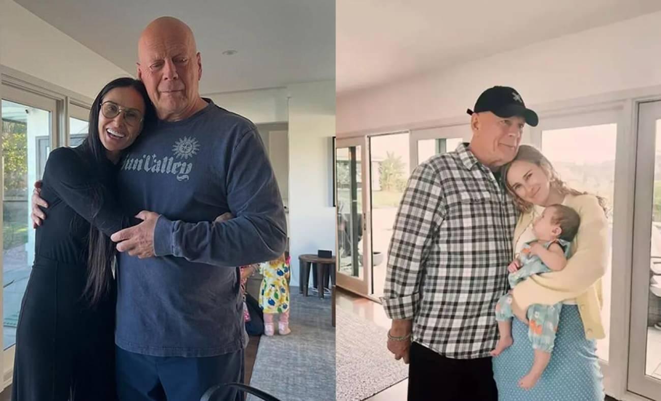Bruce Willis kızının d&uuml;ğ&uuml;n&uuml;nde ortaya &ccedil;ıktı! Son hali sevenlerini &uuml;zd&uuml;