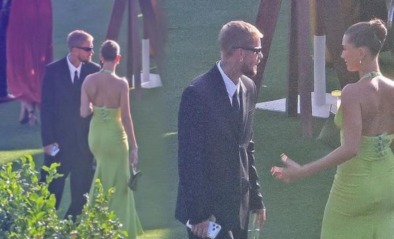 Justin ve Hailey Bieber&rsquo;ın d&uuml;ğ&uuml;ndeki tartışması dikkat &ccedil;ekti
