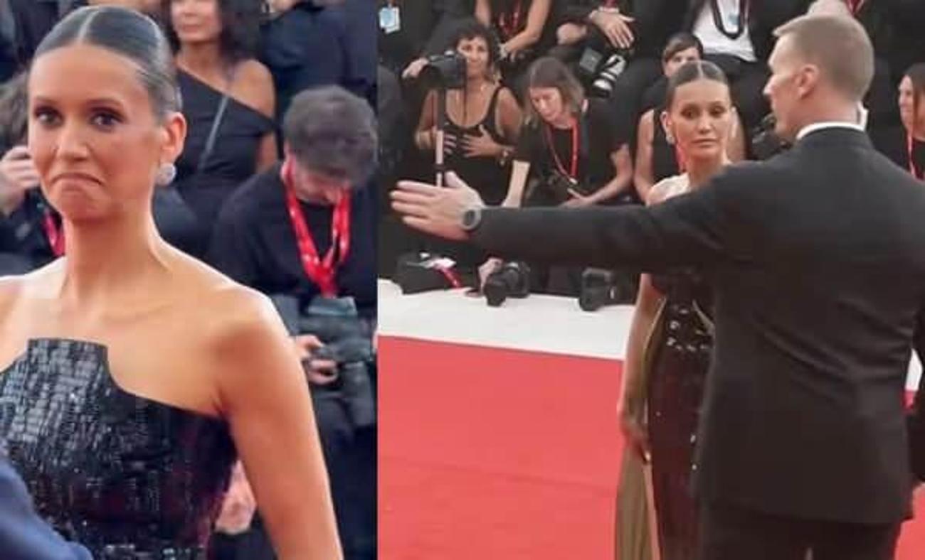 Nina Dobrev'in zor anları! Kırmızı halıda g&uuml;venlik g&ouml;revlisinin gazabına uğradı!