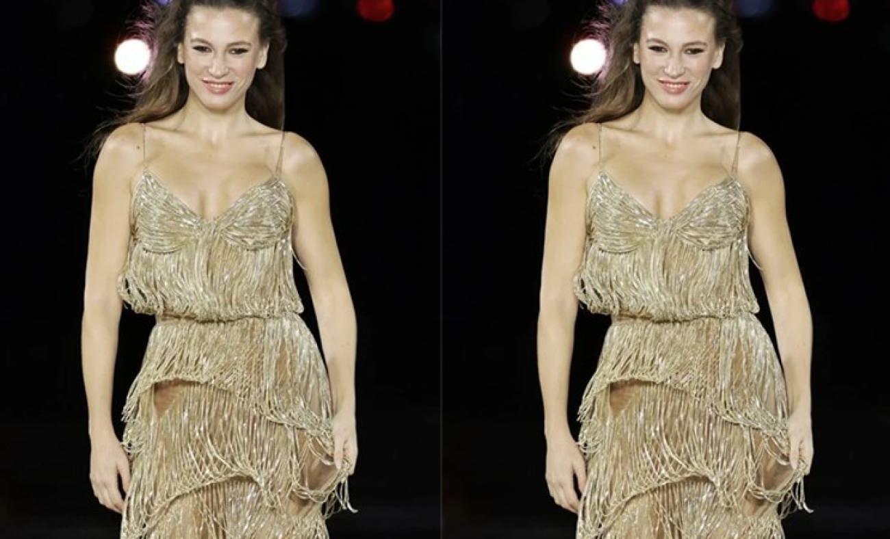 Moda Haftası'nda geceye damga vurdu! Serenay Sarıkaya'nın elbisesinin fiyatı dudak u&ccedil;uklattı