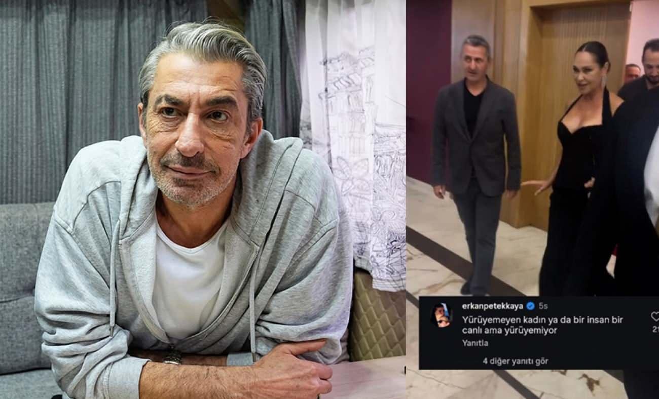 Erkan Petekkaya&rsquo;dan H&uuml;lya Avşar&rsquo;ın videosuna kafa karıştıran yorum! 'Bir canlı ama y&uuml;r&uuml;yemiyor'