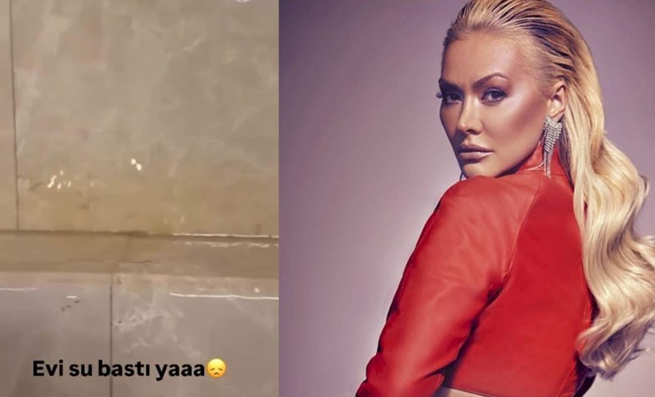 Şarkıcı Aylin &Ccedil;oşkun'un evini su bastı! O anlar kamerada