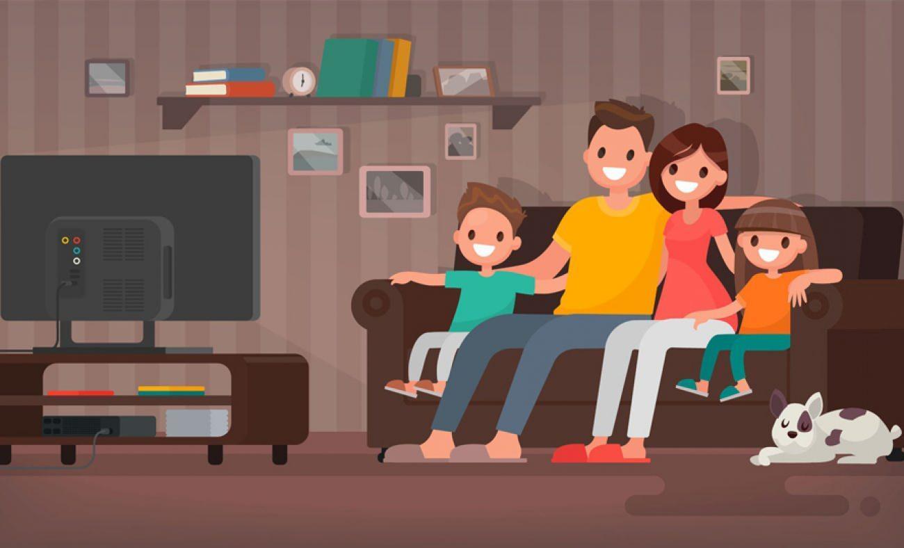 They watch tv every evening. They watch tv every evening