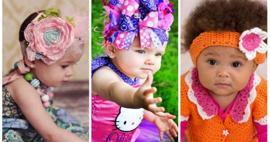 Bebeklere ve çocuklara özel tasarım saç bantları