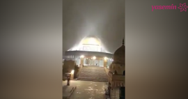 Kudüs'e yağan kar hayran bıraktırdı