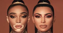 Kim Kardashian ile Winnie Harlow aynı karede reklam yüzü oldu!