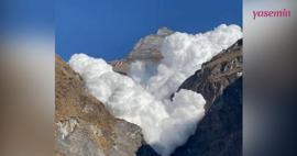 Himalaya'da yaşanan büyük çığ felaketi böyle kaydedildi!