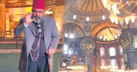 Ünlü sanatçı Ahmet Yenilmez Ayasofya Camii'nde Abdülhamid Han oyununu sergiledi