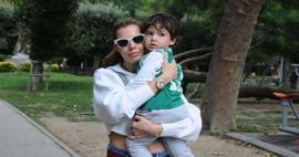 Hatice Şendil ve Burak Sağyaşar'ın gözlerden uzak büyüttüğü oğulları Can büyüdü!