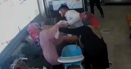 Lokanta sahibi, 2 yaşındaki çocuğu işte böyle kurtardı! 