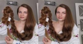 Ünlü fenomen Alla Perkova'nın uzun saçları olay oldu!