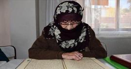 Amasyalı Nazmiye teyzenin 91 yaşındaki Kur'an-ı Kerim okuma azmi!