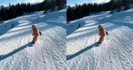 4 yaşındaki çocuğun kardaki muhteşem şovu!