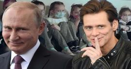 Dünyaca ünlü yıldız Jim Carrey'den Rusya Başkanı Putin'e 'Ayı' göndermesi