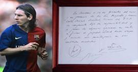 Lionel Messi'nin imzaladığı peçete açık arttırmaya çıktı! Fiyatı dudak uçuklatıyor