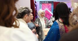 Emine Erdoğan, New York'ta Türk çeyiz geleneğini tanıttı! "Sevgi ve bağlılığın sembolü..."