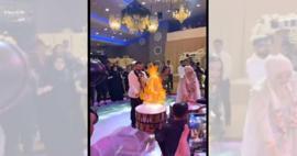Kadir Ezildi ve nişanlısından ikinci nişan töreninde alevli davul şovu!