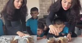 Bir &ouml;ğretmenin &ouml;ğrencileriyle birlikte &ccedil;ektiği 'k&ouml;t&uuml; insan' deneyi b&uuml;y&uuml;k alkış topladı