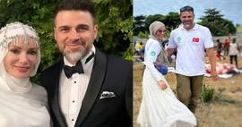 Gamze &Ouml;z&ccedil;elik eşinin k&ouml;y&uuml;ne gitti! O anlar g&uuml;ndem oldu