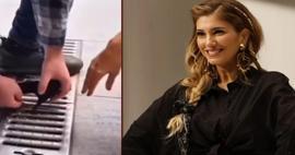 Nadide Sultan topuklu ayakkabı kurbanı oldu! İmdadına mağaza çalışanı yetişti