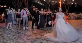 Gelin buketini yanlışlıkla tutan gencin güldüren anları