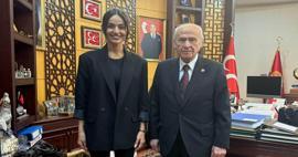 Elif Buse Doğan, MHP Genel Başkanı Devlet Bahçeli’yi ziyaret etti