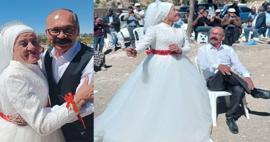 40 yıl önce kaçarak evlenmişlerdi! 57 yaşında gelinlik giydi, hayallerini gerçekleştirdi
