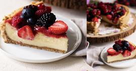 Göz alıcı ve inanılmaz lezzetli: Borcamda orman meyveli cheesecake tarifi