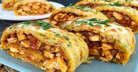 Fırında patatesli tavuk sarması: Sofraların yeni favorisi!