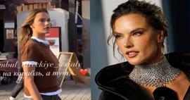 Alessandra Ambrosio İstanbul'a geldi: Karaköy sokaklarına hayran kaldı!