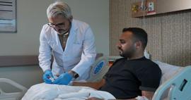 Motosiklet kazasında kopan parmak mikrocerrahi y&ouml;ntemiyle yeniden dikildi