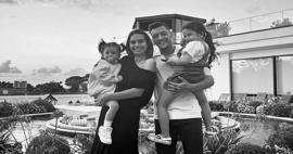 Mesut &Ouml;zil'den ailesiyle mutluluk pozu!