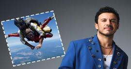 Buray y&uuml;rekleri ağza getirdi: 4.500 metreden paraş&uuml;tle atladı!