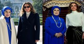 Emine Erdoğan, &Uuml;rd&uuml;n Krali&ccedil;esi Rania ile bir araya geldi