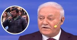 Nihat Hatipoğlu annesinin boğazını sıktığını s&ouml;yleyen izleyiciye ders gibi cevap!