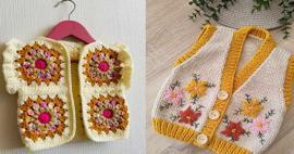 0-1 yaş bebek yelek modelleri! En g&uuml;zel &ouml;rg&uuml; bebek yelek modelleri