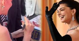 'İnşallah' diyerek g&ouml;n&uuml;llere dokunan Anne Hathaway'e Kur'an-ı Kerim hediyesi!